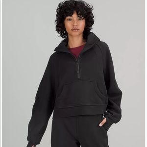 Scuba Oversized Funnel Neck Half Zip